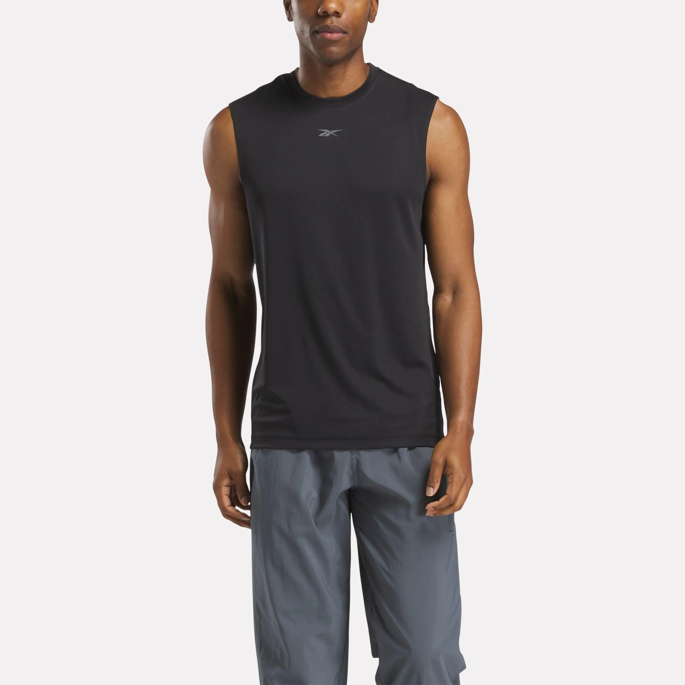 Reebok Apparel Men Training Sleeveless Tech T-Shirt BLACK sold by Reebok