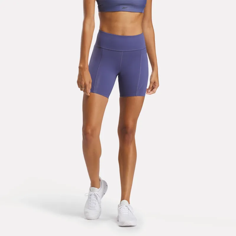 Reebok Apparel Women Lux High Rise Biker Shorts 6" TWILIGHT PURPLE sold by Reebok