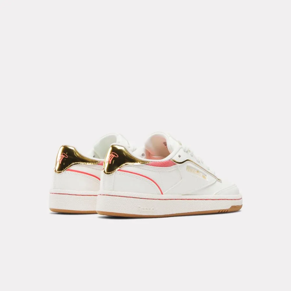 Reebok Footwear Women Reebok x Angel Reese Club C Shoes CHALK/SUNSETCORAL/CHALK sold by Reebok product image thumbnail 3