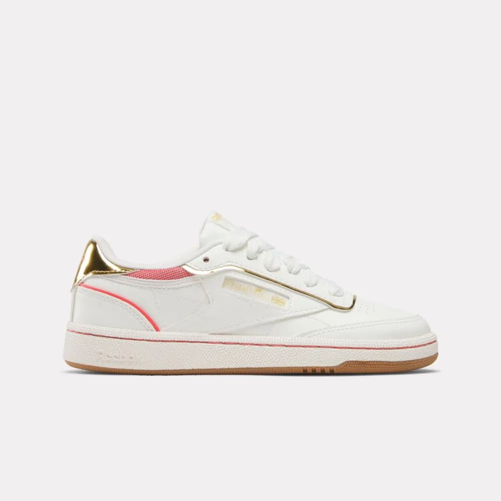 Reebok Footwear Women Reebok x Angel Reese Club C Shoes CHALK/SUNSETCORAL/CHALK sold by Reebok