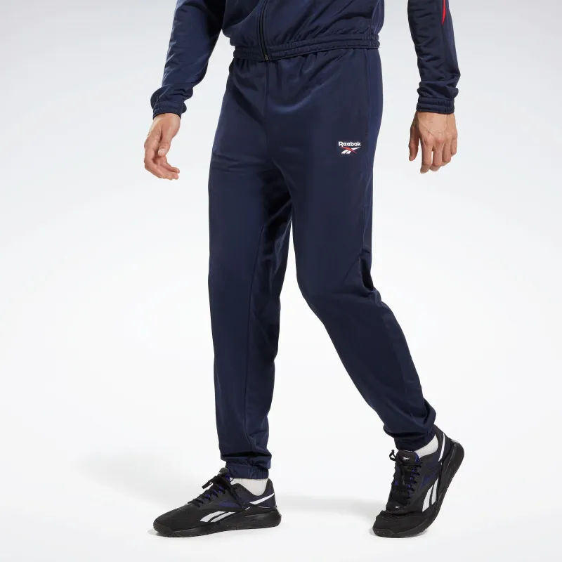 Reebok Apparel Men Reebok Identity Vector Knit Track Pants VECTOR NAVY sold by Reebok