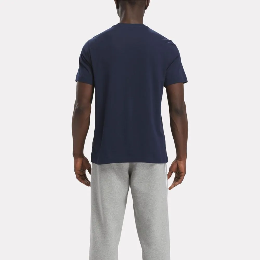 Reebok Apparel Men Reebok Identity Big Stacked Logo T-Shirt VECNAV sold by Reebok product image thumbnail 3