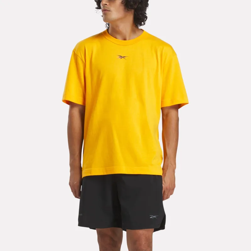 Reebok Apparel Men Athlete Tee ELECTRIC AMBER sold by Reebok