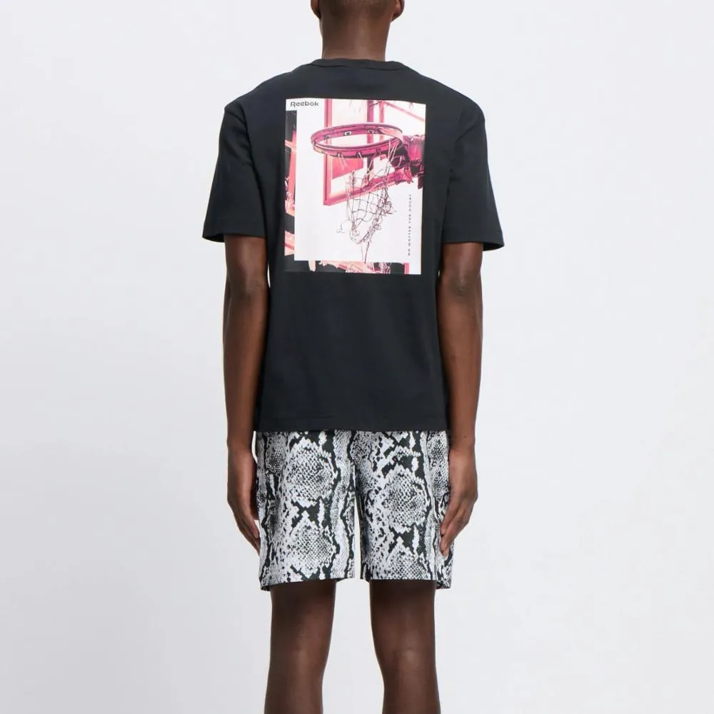 Reebok Apparel Men Graphic Series Basketball T-Shirt BLACK sold by Reebok product image thumbnail 3