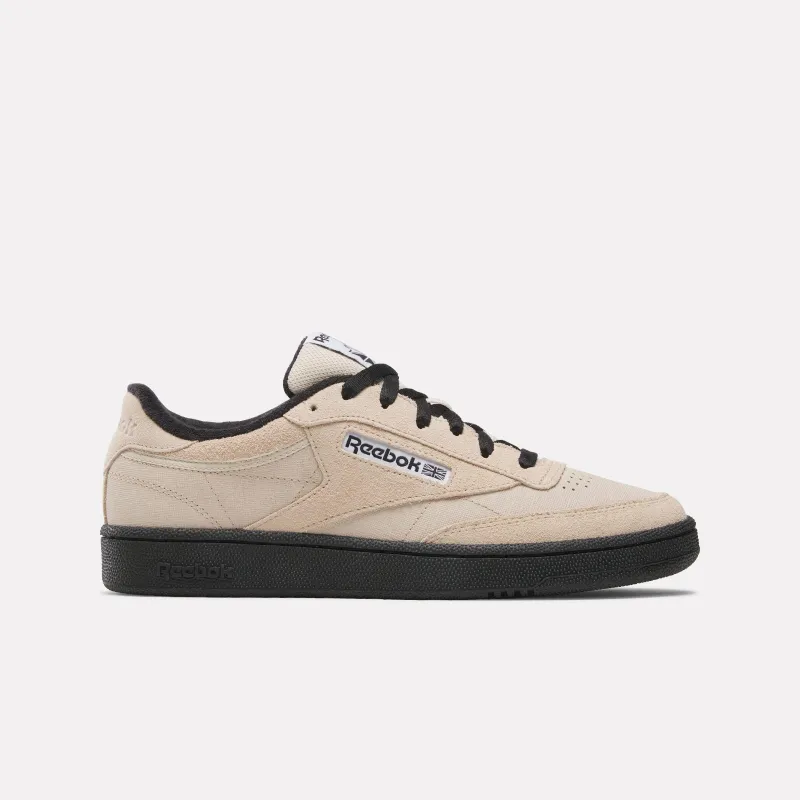 Reebok Footwear Men Club C 85 Shoes TAPIOCA/BLACK/WHITE sold by Reebok