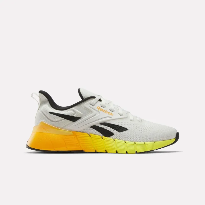Reebok Footwear Men Nano Gym Shoes CHALK/BLACK/ELECTRIC AMBER sold by Reebok