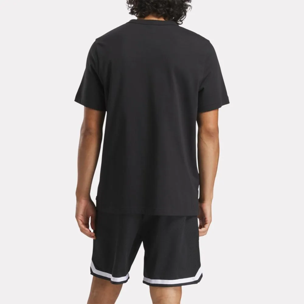 Reebok Apparel Men Graphic Series Basketball Drip T-Shirt BLACK sold by Reebok product image thumbnail 3