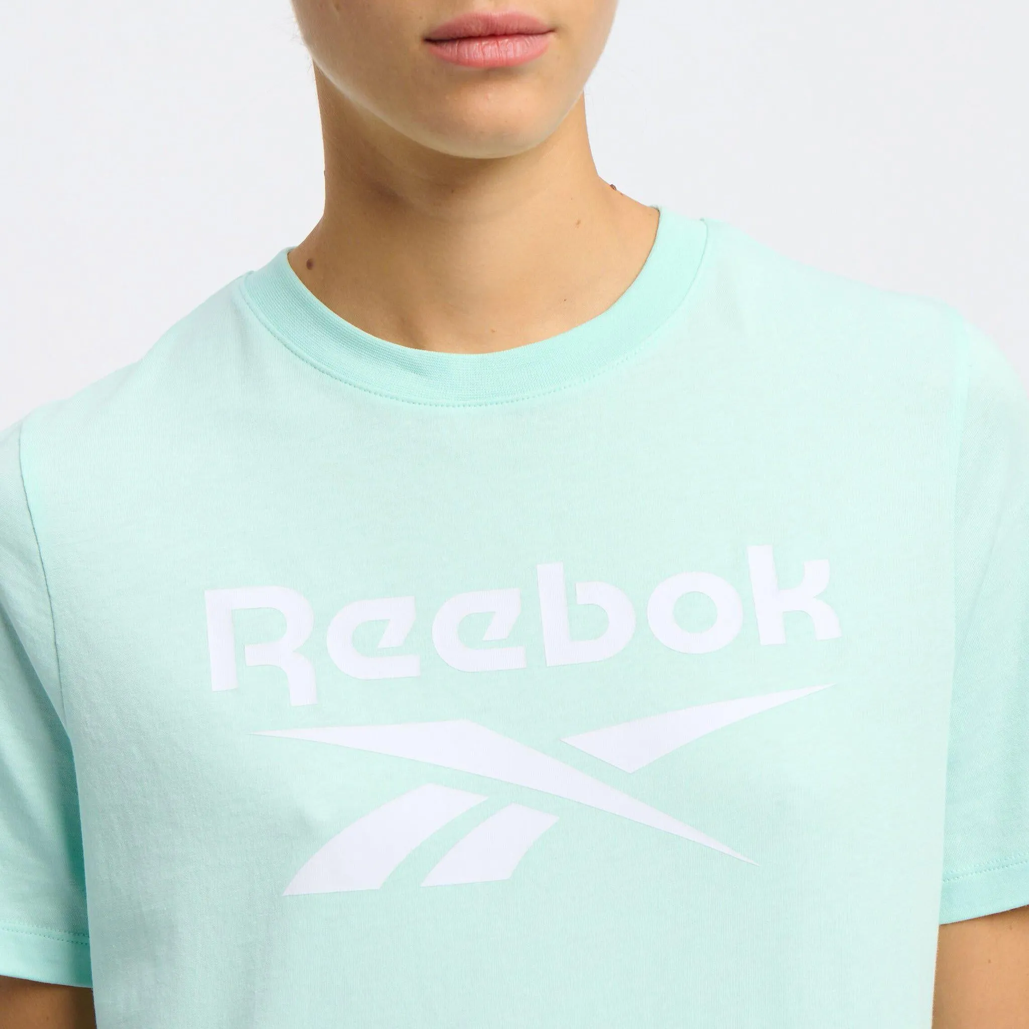 Reebok Apparel Women Reebok Identity Big Logo T-Shirt GLITCH AQUA sold by Reebok product image thumbnail 4