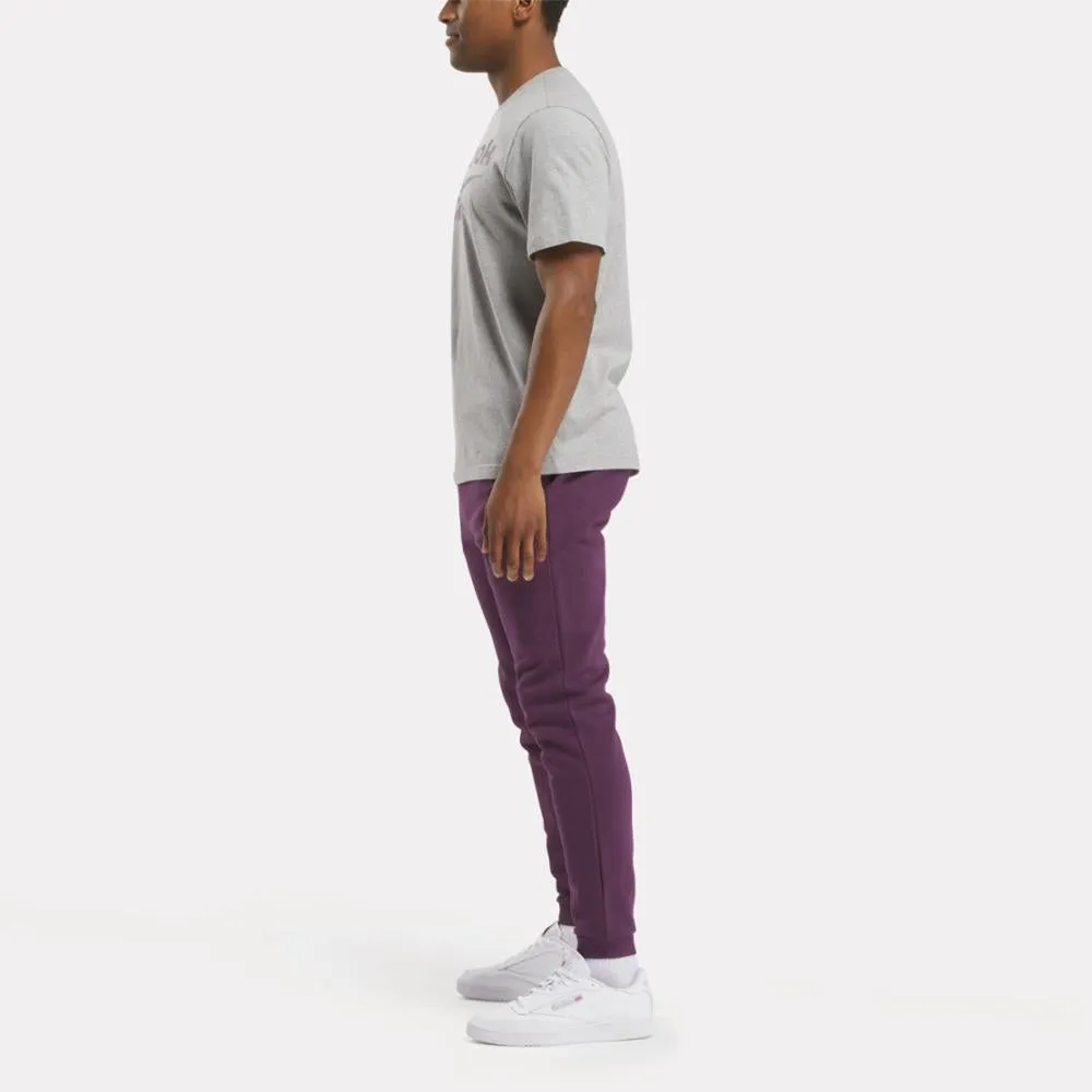 Reebok Apparel Men Reebok Identity Big Stacked Logo T-Shirt MGREYH/MIDNIGHT PLUM sold by Reebok product image thumbnail 2