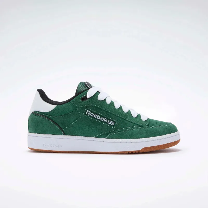 Reebok Footwear Men Club C Bulc Clean Shoes DARKGREEN/BLACK/WHITE sold by Reebok