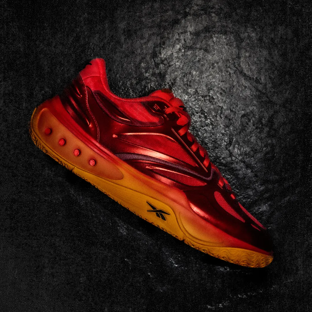 Reebok Footwear Men Engine A Basketball Shoes ENERGY RED/ELECTRIC AMBER/BLAC sold by Reebok product image thumbnail 2