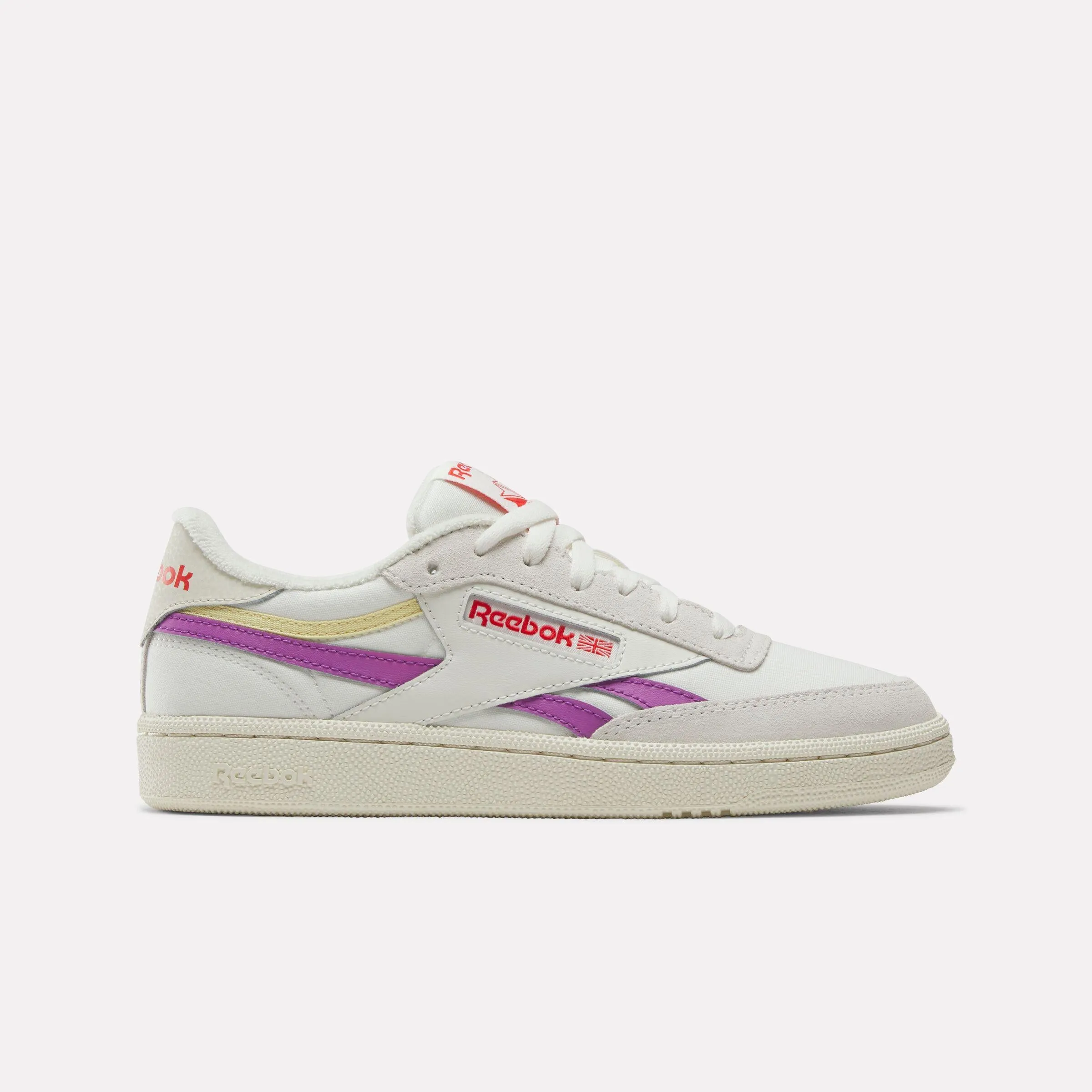 Reebok Footwear Women Club C Revenge Shoes CHALK/VINTAGECHALK/PURPLERAVE sold by Reebok