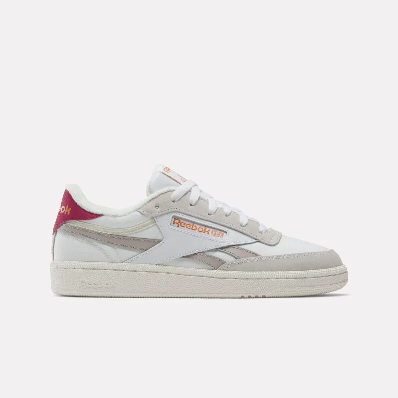 Reebok Footwear Women Club C Revenge Shoes WHITE/VERYBERRY/HAZYGREY sold by Reebok