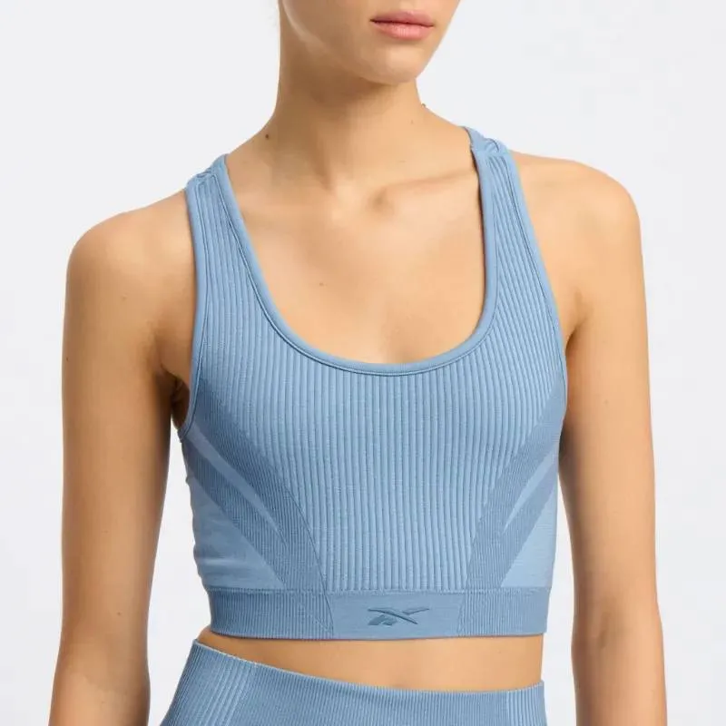Reebok Apparel Women RBK-Lab Seamless Sports Bra UPGRADE BLUE sold by Reebok product image thumbnail 4