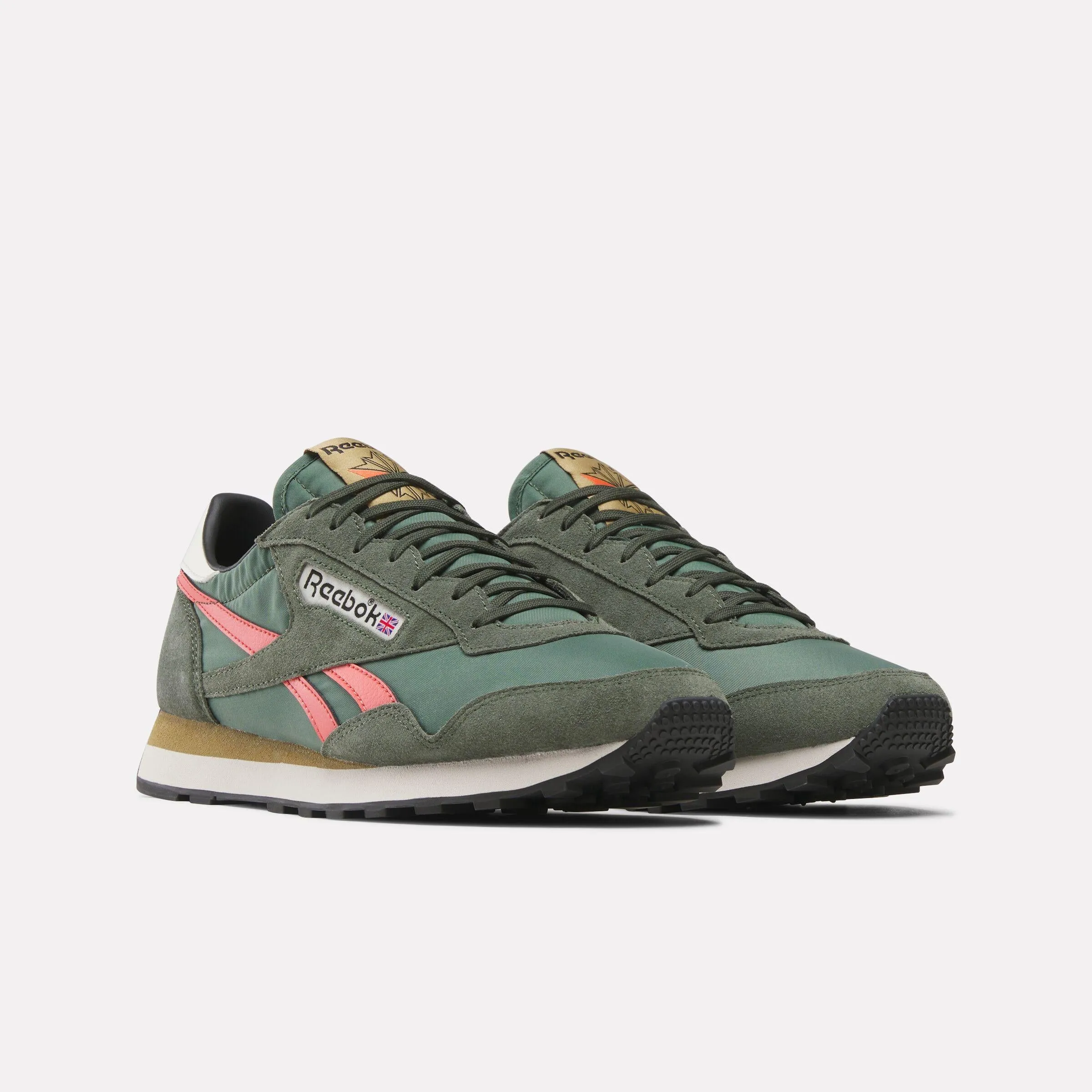 Reebok Footwear Men Aztec II Shoes GRIT GREEN/SEMI ORANGE FLARE/A sold by Reebok product image thumbnail 2
