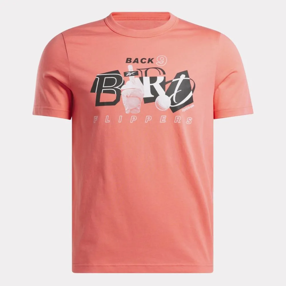 Reebok Apparel Men Graphic Series Golf Bird Flipper T-Shirt SUNSET CORAL sold by Reebok