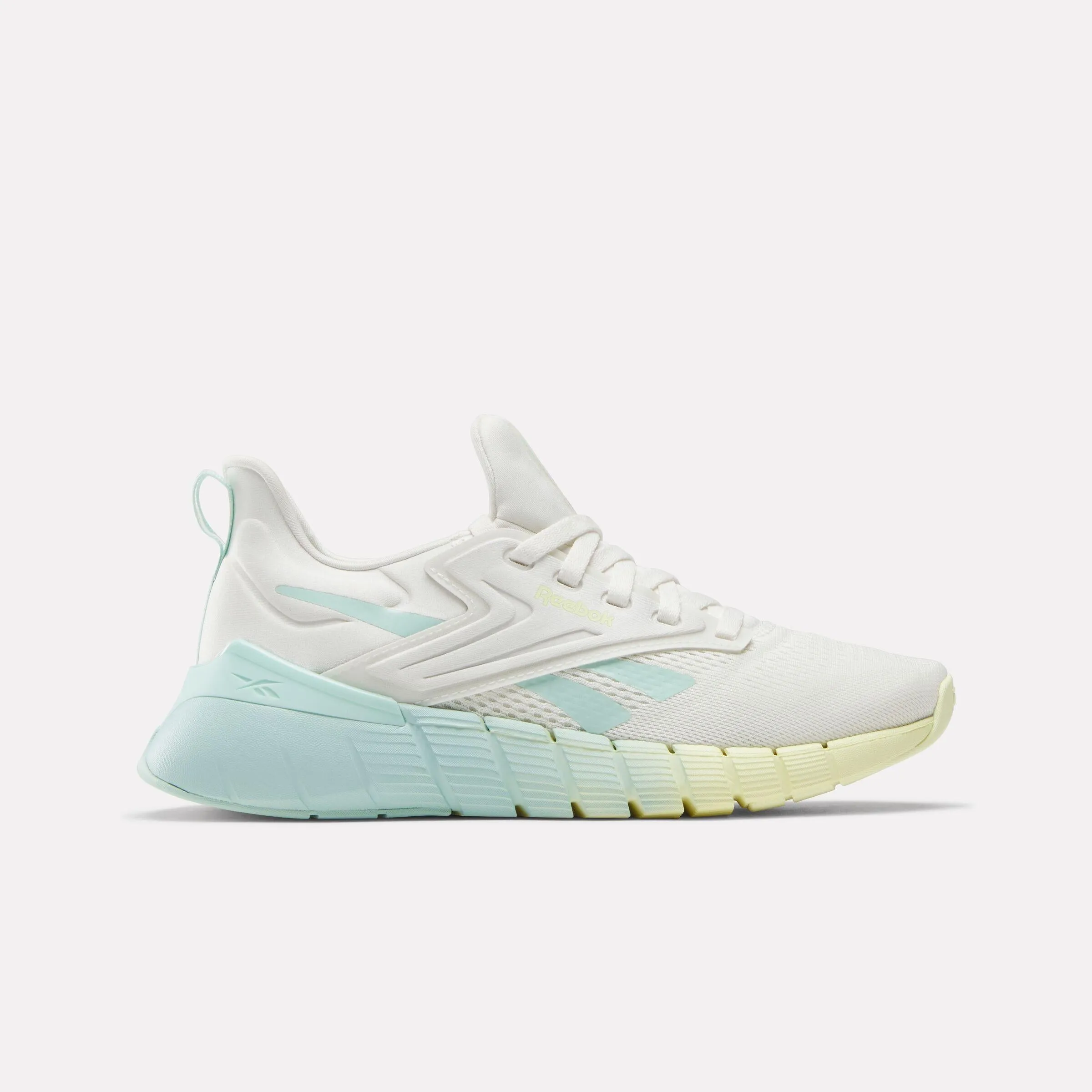 Reebok Footwear Women Nano Gym Training Shoes CHALK/YELLOW HAZE/GLITCH AQUA sold by Reebok