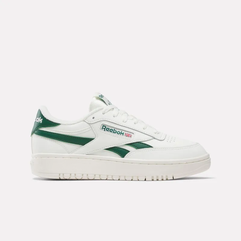 Reebok Footwear Women Club C Double Revenge Shoes CHALK/CHALK/DARKGREEN sold by Reebok