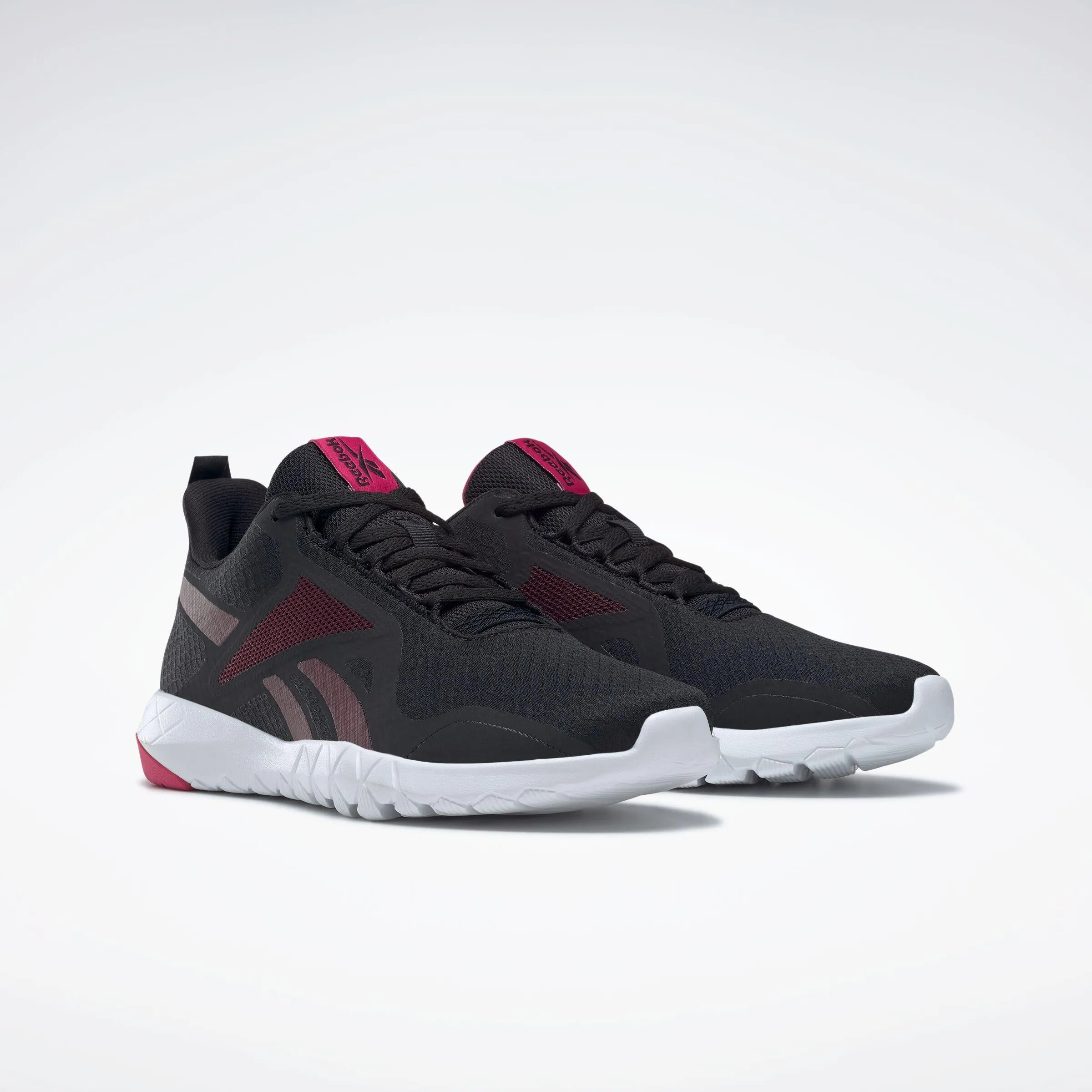 Reebok Footwear Women Flexagon Force 3 Wide Fit Training Shoes CBLACK/MAROON/PURPNK sold by Reebok product image thumbnail 2