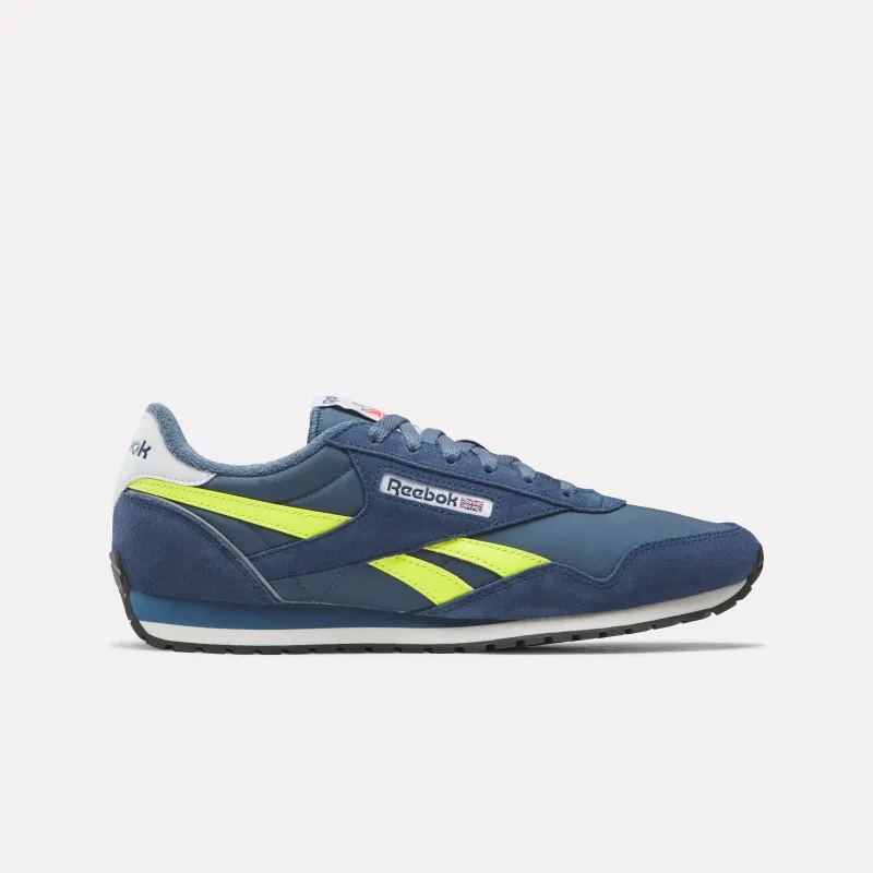 Reebok Footwear Men Classic AZ Shoes SHADOW/BATIK BLUE/SOLAR ACID Y sold by Reebok