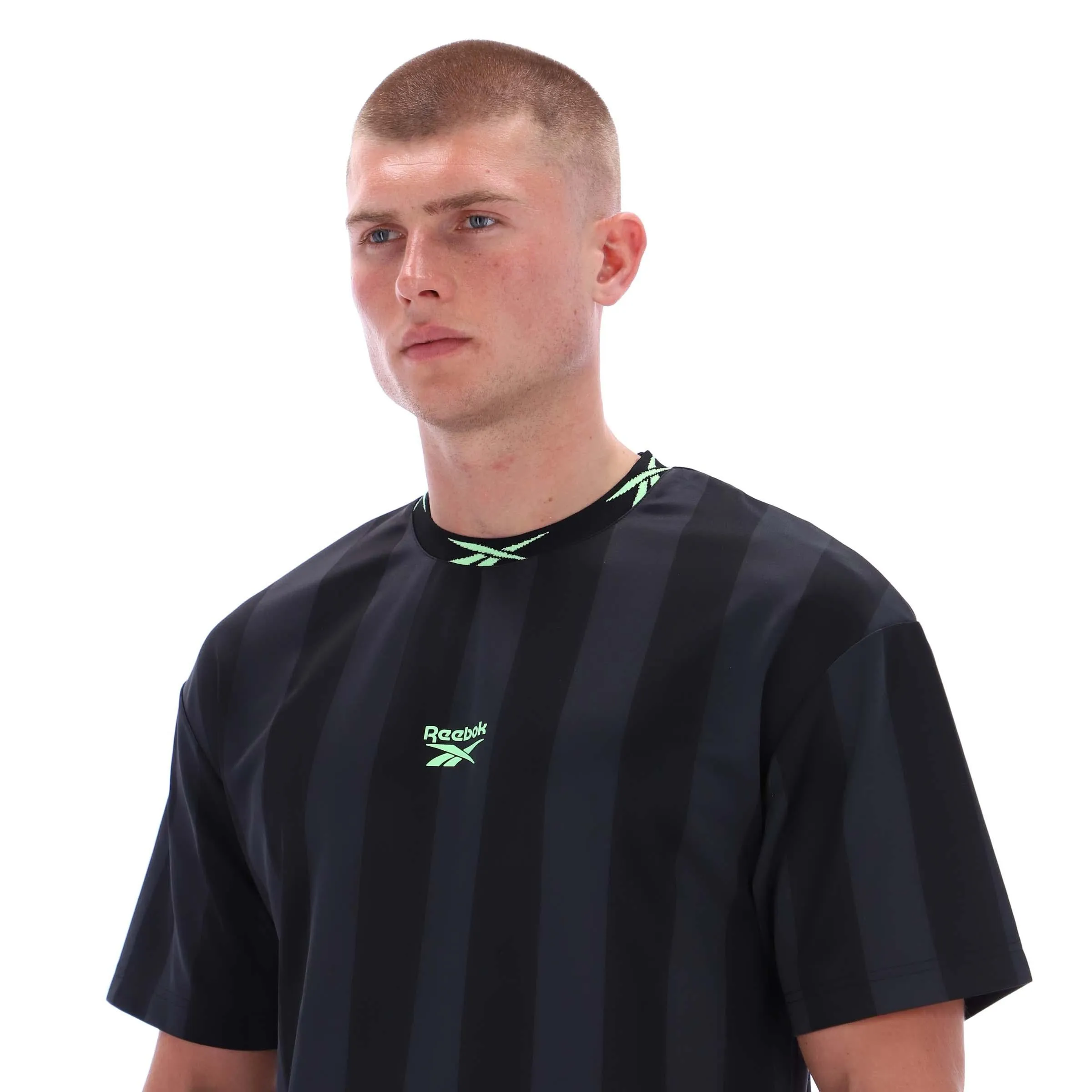Reebok Apparel Men Reebok Graphic Stripe Jersey BLACK sold by Reebok product image thumbnail 4