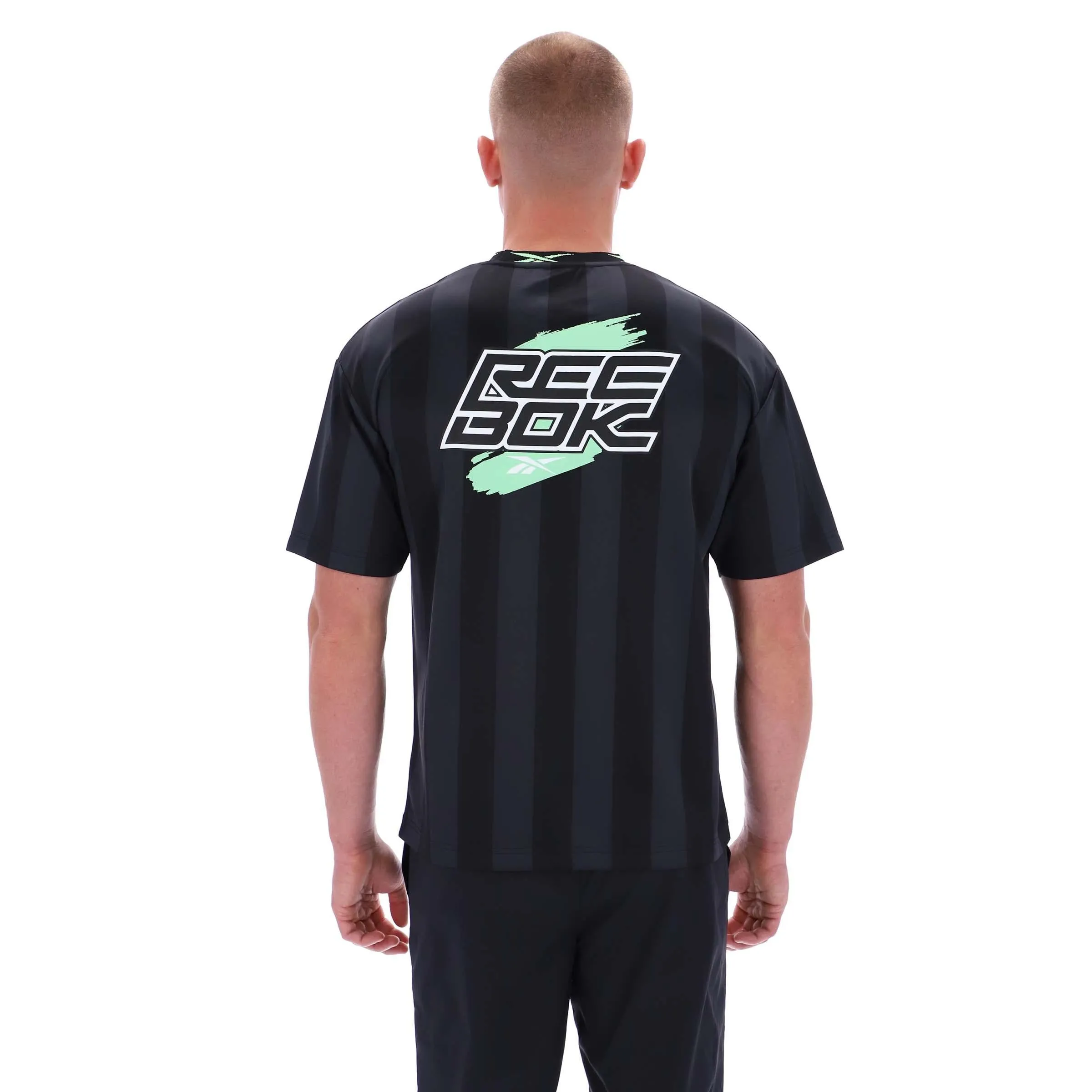 Reebok Apparel Men Reebok Graphic Stripe Jersey BLACK sold by Reebok product image thumbnail 2