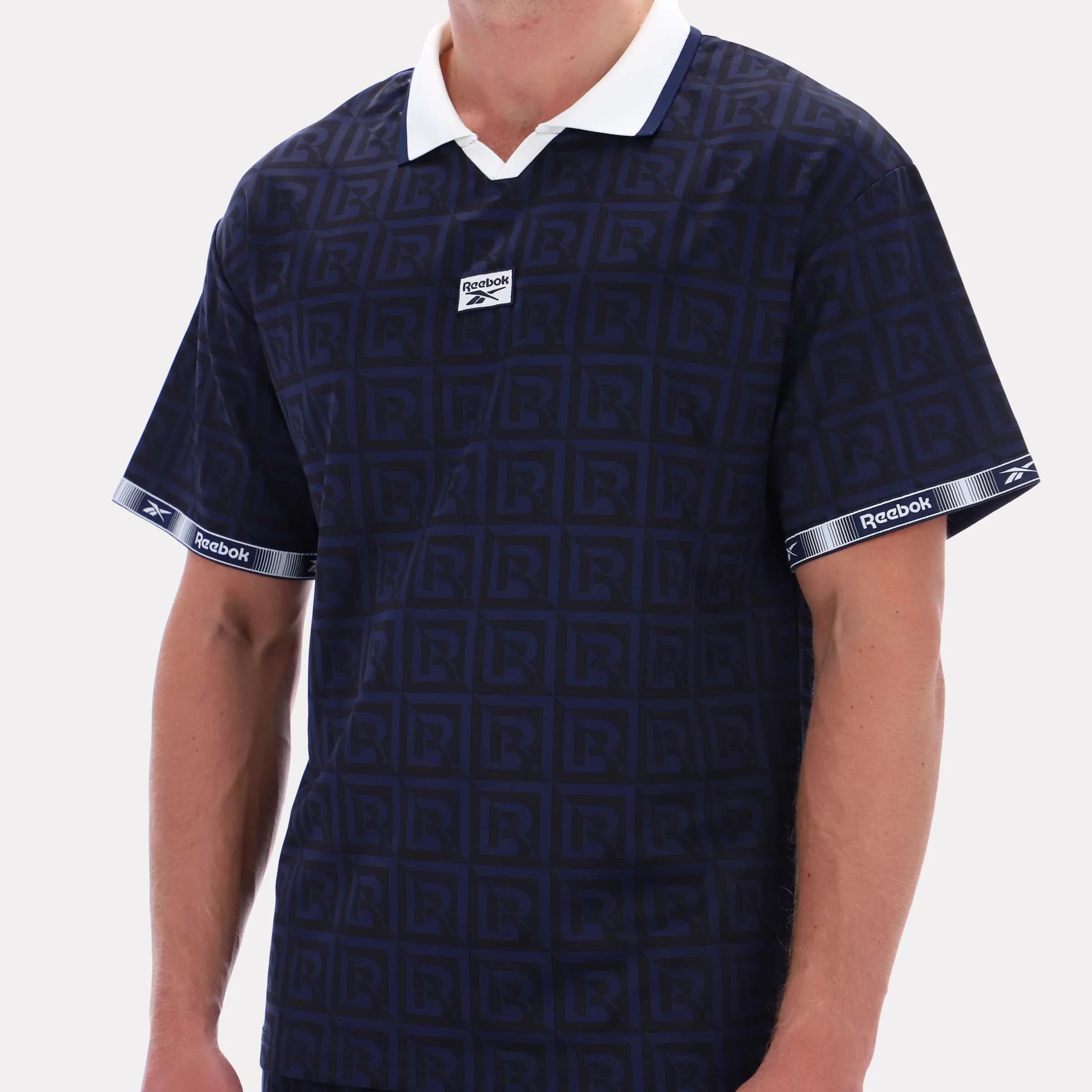 Reebok Apparel Men Reebok Monogram Graphic Jersey VECTOR NAVY AOP sold by Reebok product image thumbnail 4