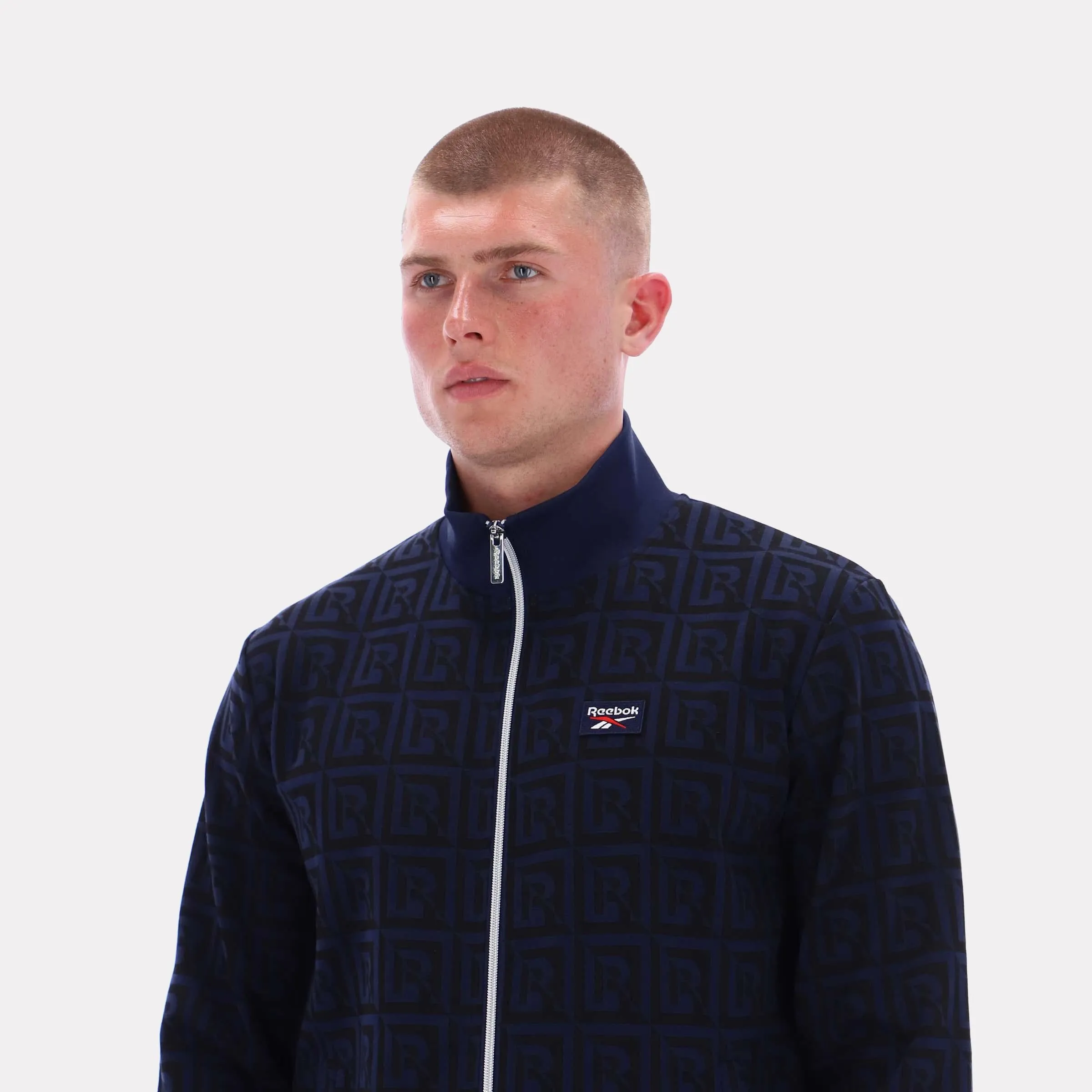Reebok Apparel Men Reebok Monogram Track Jacket VECTOR NAVY sold by Reebok product image thumbnail 3