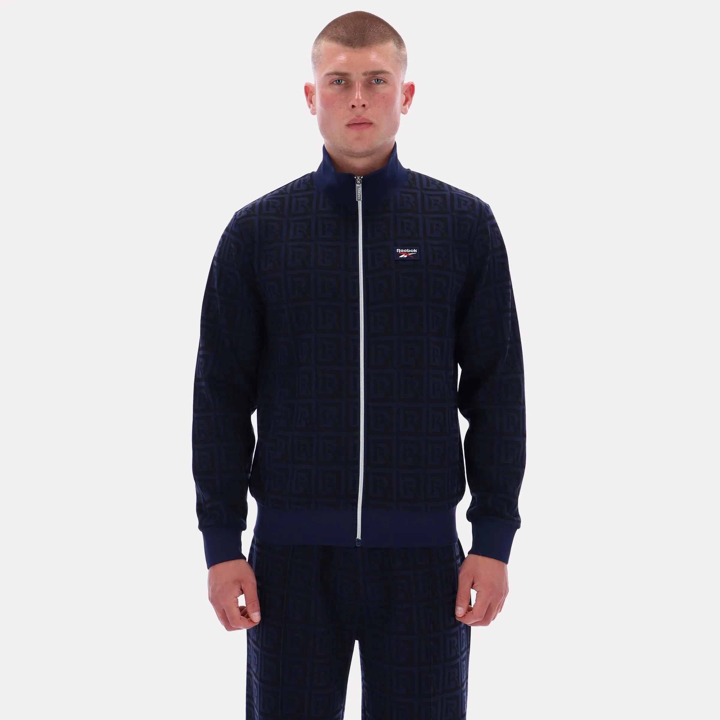 Reebok Apparel Men Reebok Monogram Track Jacket VECTOR NAVY sold by Reebok