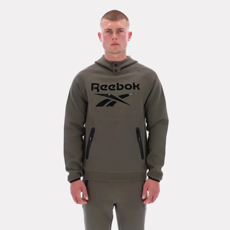 Reebok Apparel Men Studio Structure Hoodie ARMY GREEN sold by Reebok