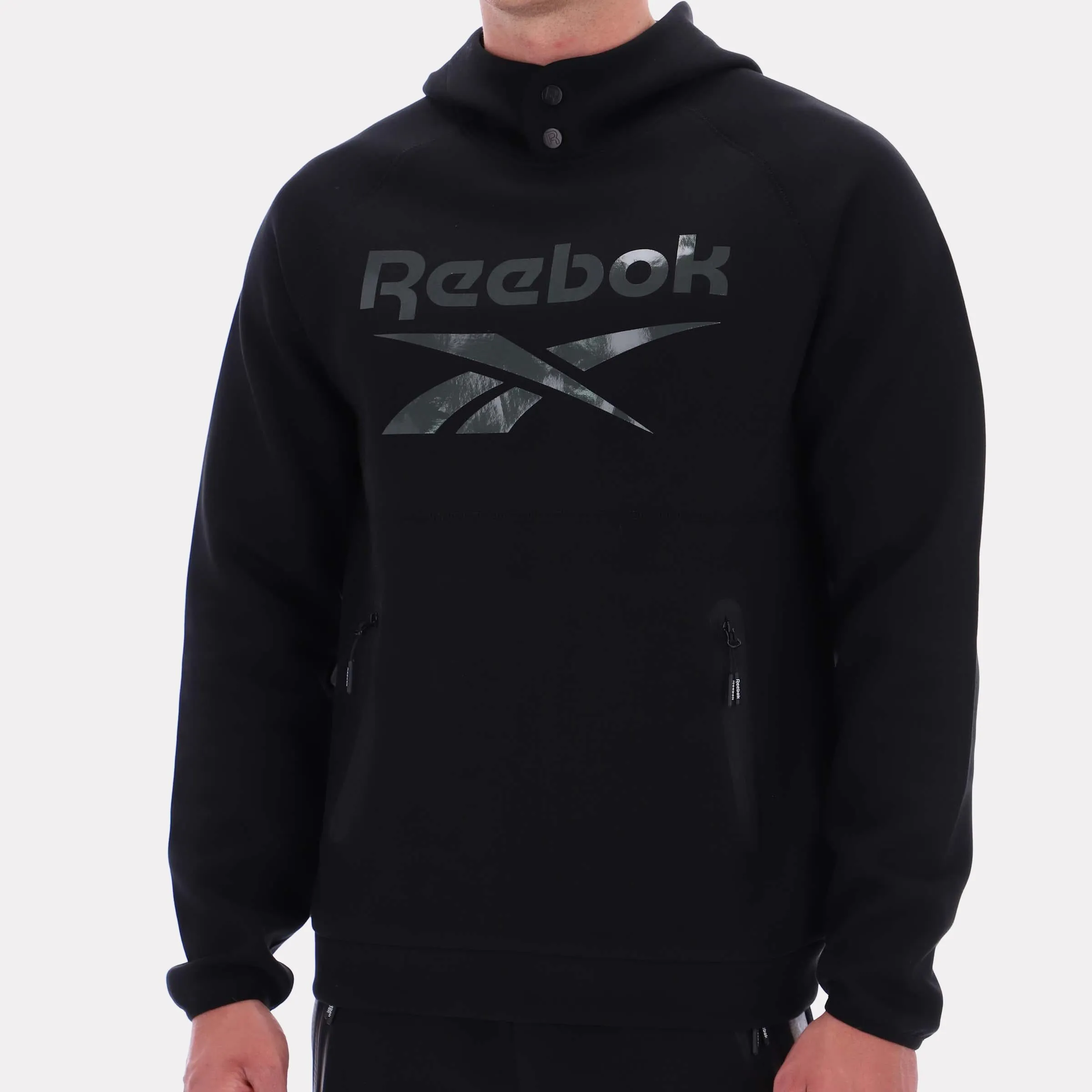 Reebok Apparel Men Studio Structure Hoodie BLACK sold by Reebok product image thumbnail 4