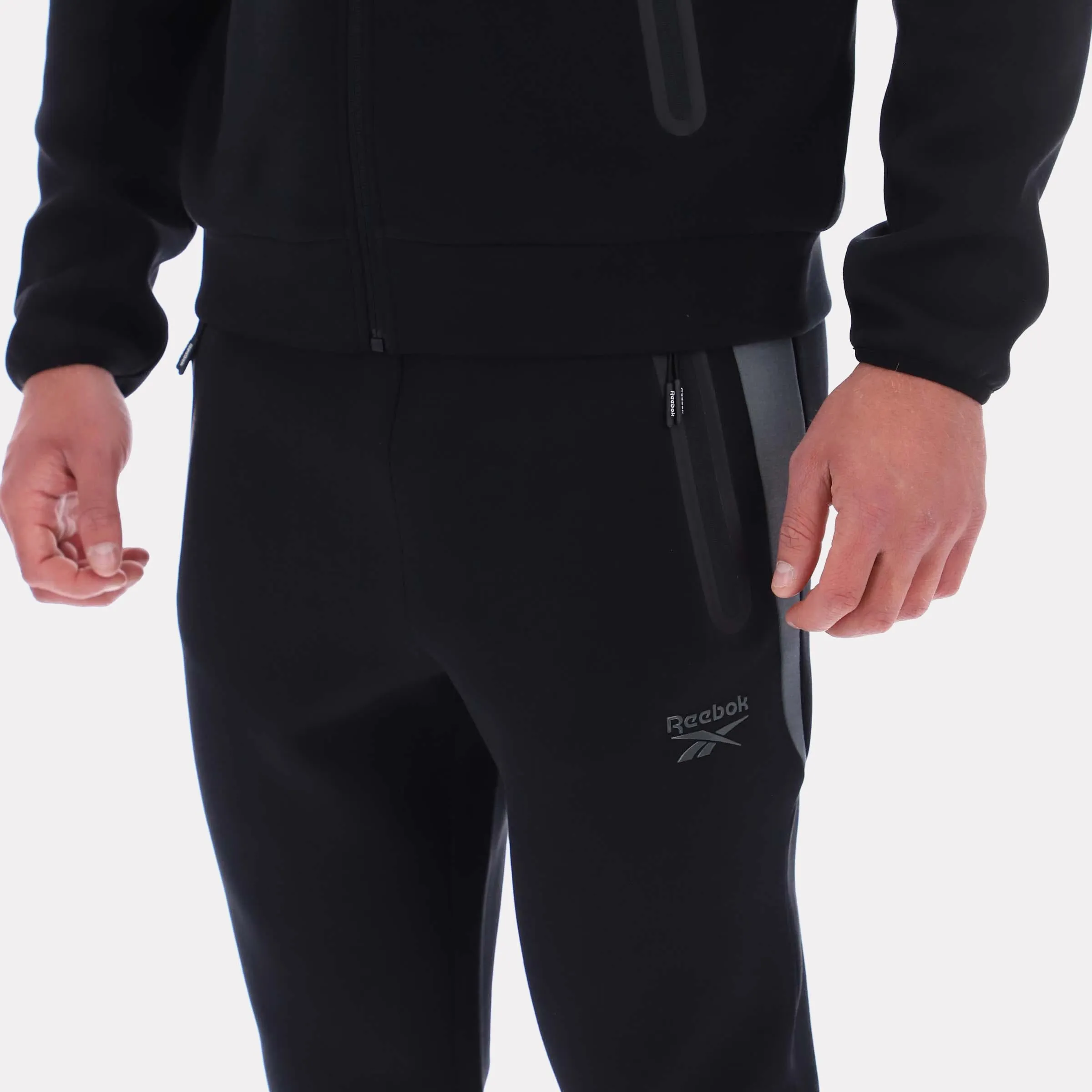 Reebok Apparel Men Studio Structure Joggers BLACK/GREY 5 sold by Reebok product image thumbnail 4