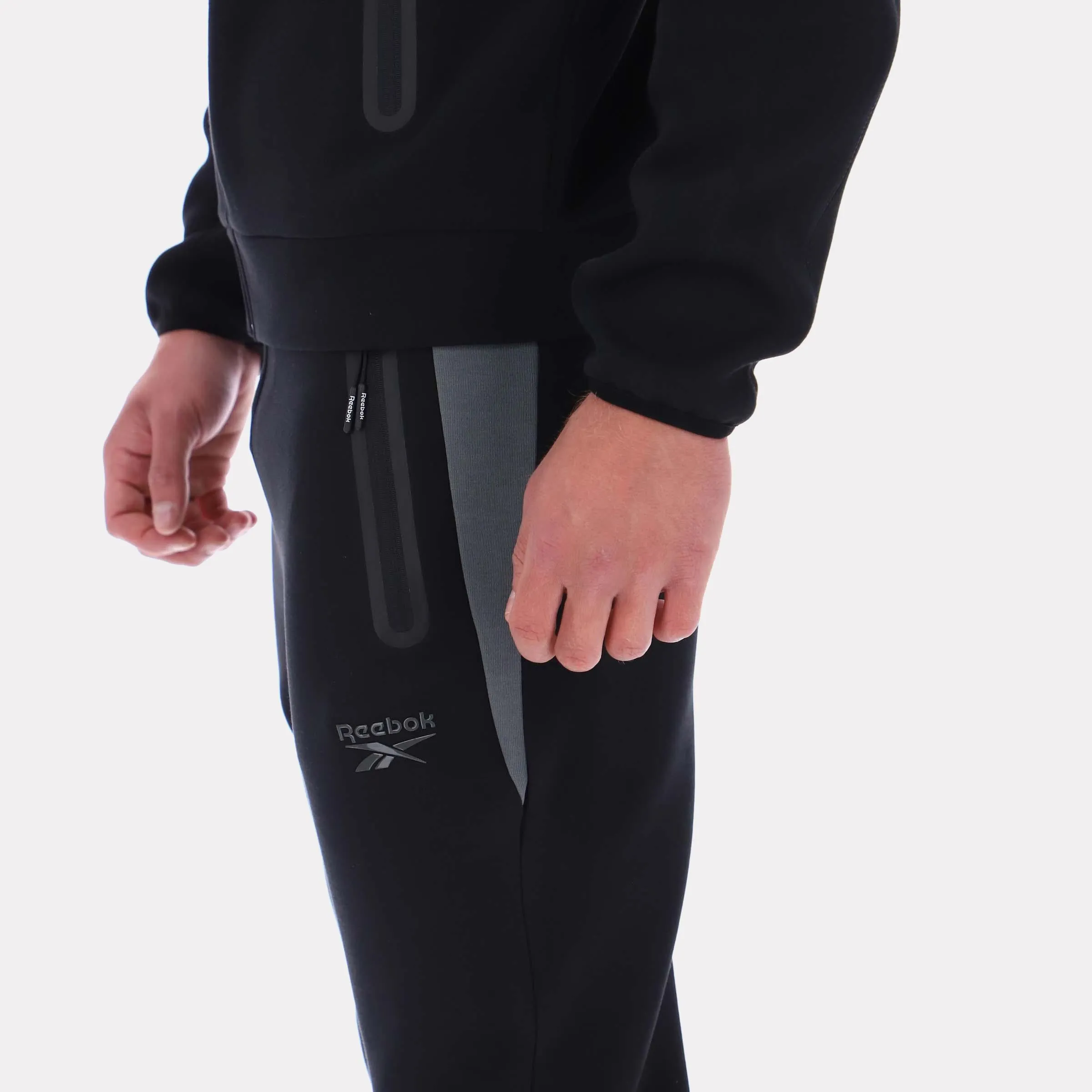 Reebok Apparel Men Studio Structure Joggers BLACK/GREY 5 sold by Reebok product image thumbnail 3