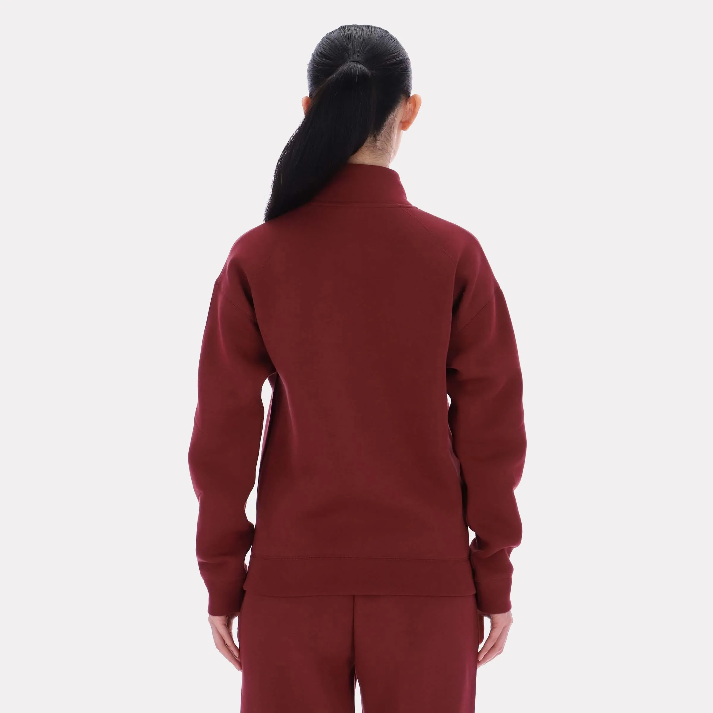Reebok Apparel Women Scuba Quarter-Zip Pullover CLASSIC BURGUNDY sold by Reebok product image thumbnail 2