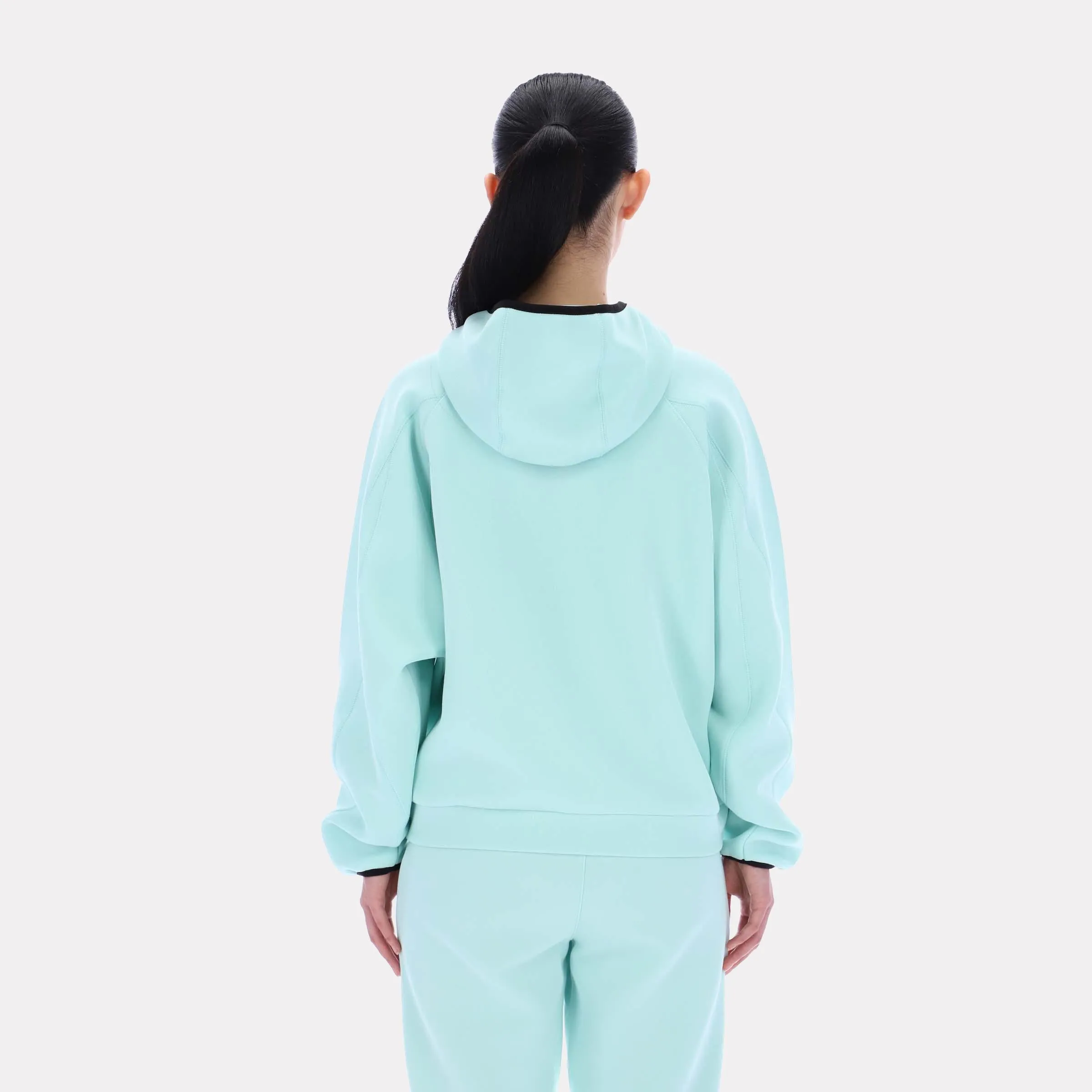 Reebok Apparel Women Vector Sculpt Hoodie GLITCH AQUA sold by Reebok product image thumbnail 2