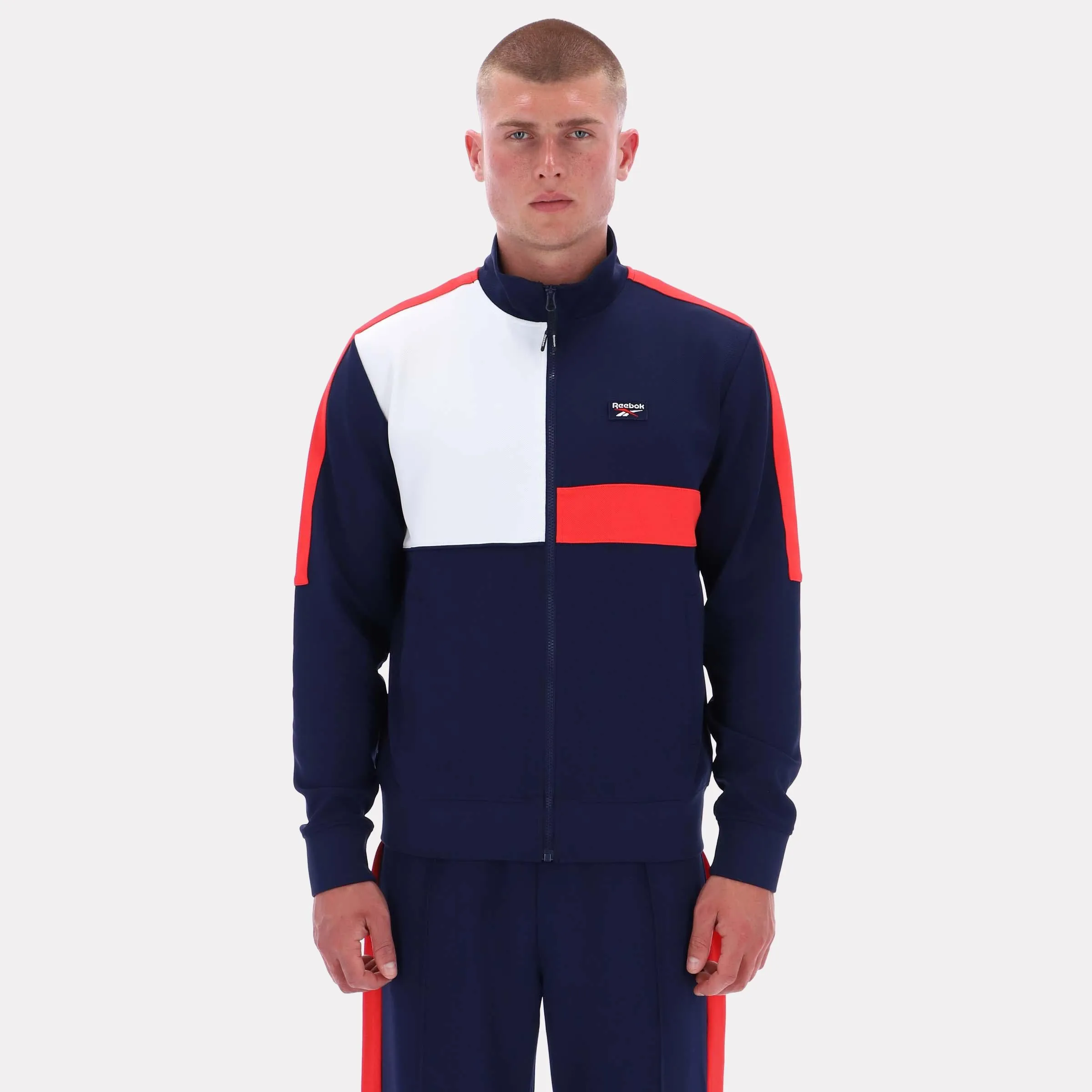 Reebok Apparel Men Classics Energy Track Jacket VECTOR NAVY sold by Reebok