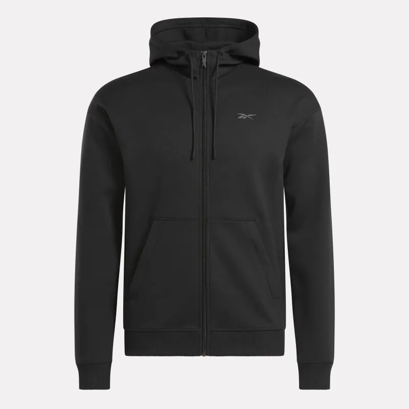Reebok Apparel Men Athlete Full Zip Hoodie BLACK sold by Reebok