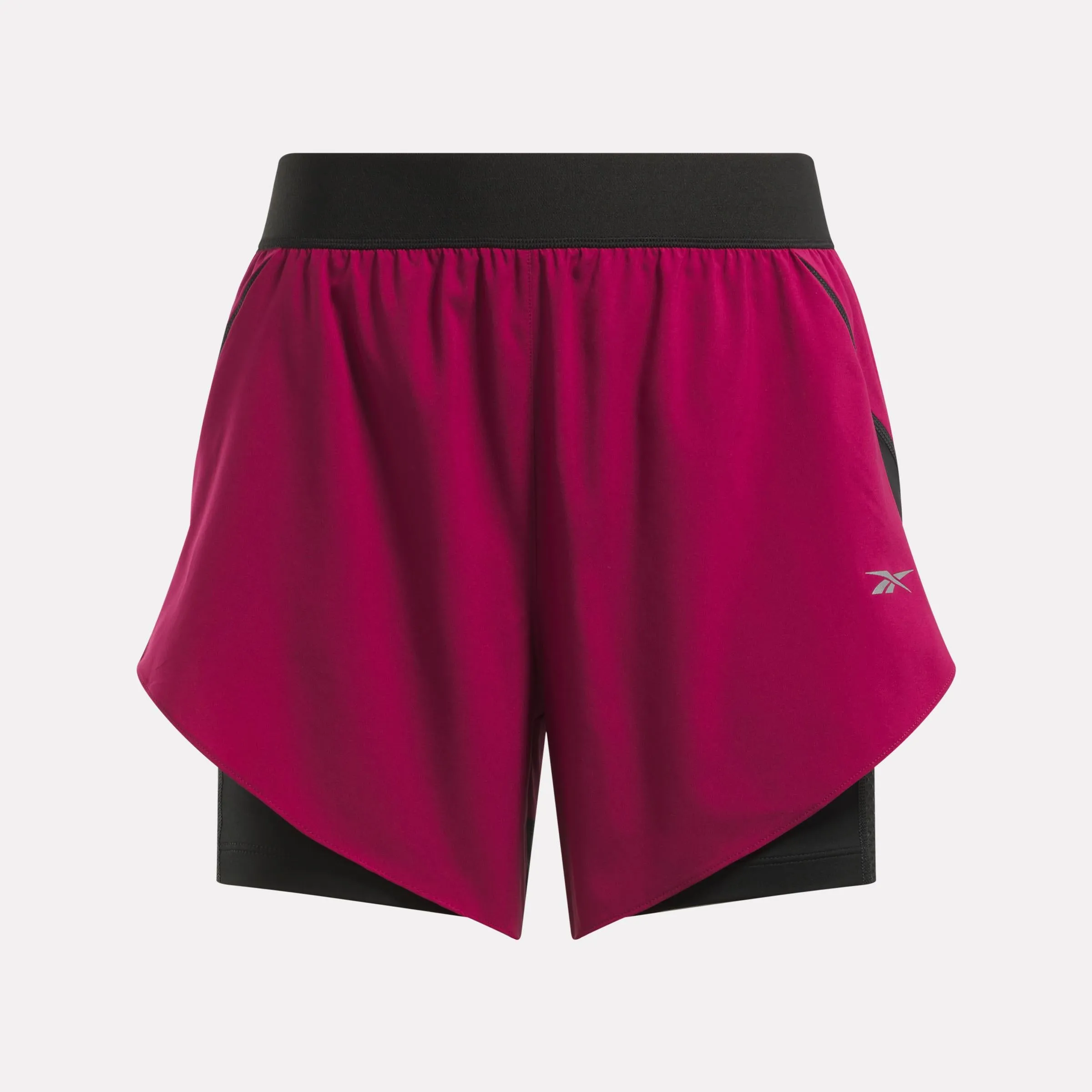 Reebok Apparel Women 2-in-1 Running Shorts VERY BERRY sold by Reebok