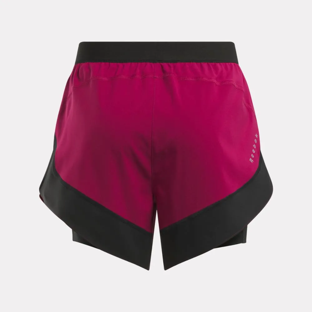 Reebok Apparel Women 2-in-1 Running Shorts VERY BERRY sold by Reebok product image thumbnail 2