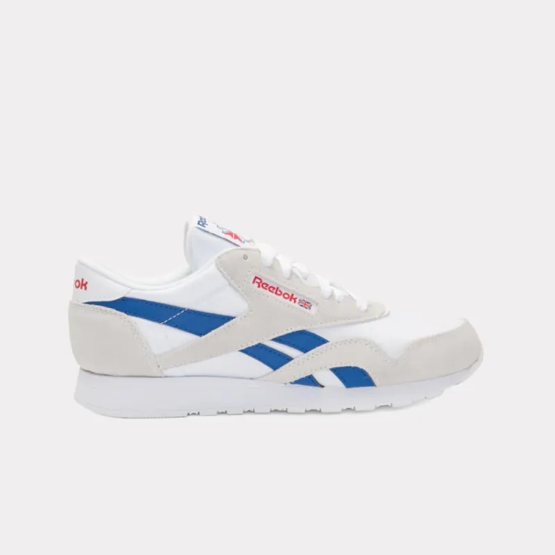 Reebok Footwear Men Classic Nylon Shoes WHITE/VECTOR BLUE/VECTOR RED sold by Reebok