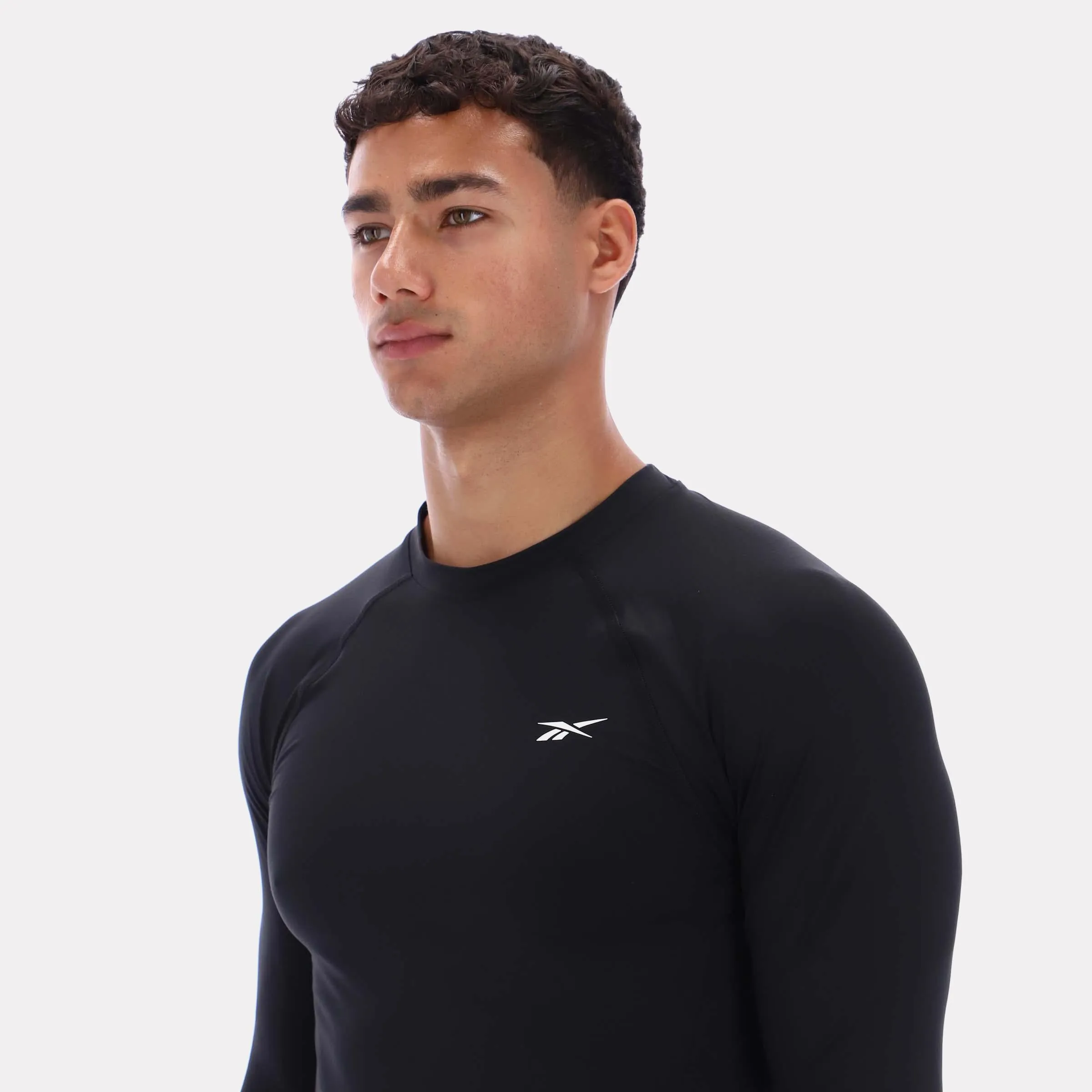 Reebok Apparel Men Performance Long Sleeve Tee BLACK sold by Reebok product image thumbnail 3