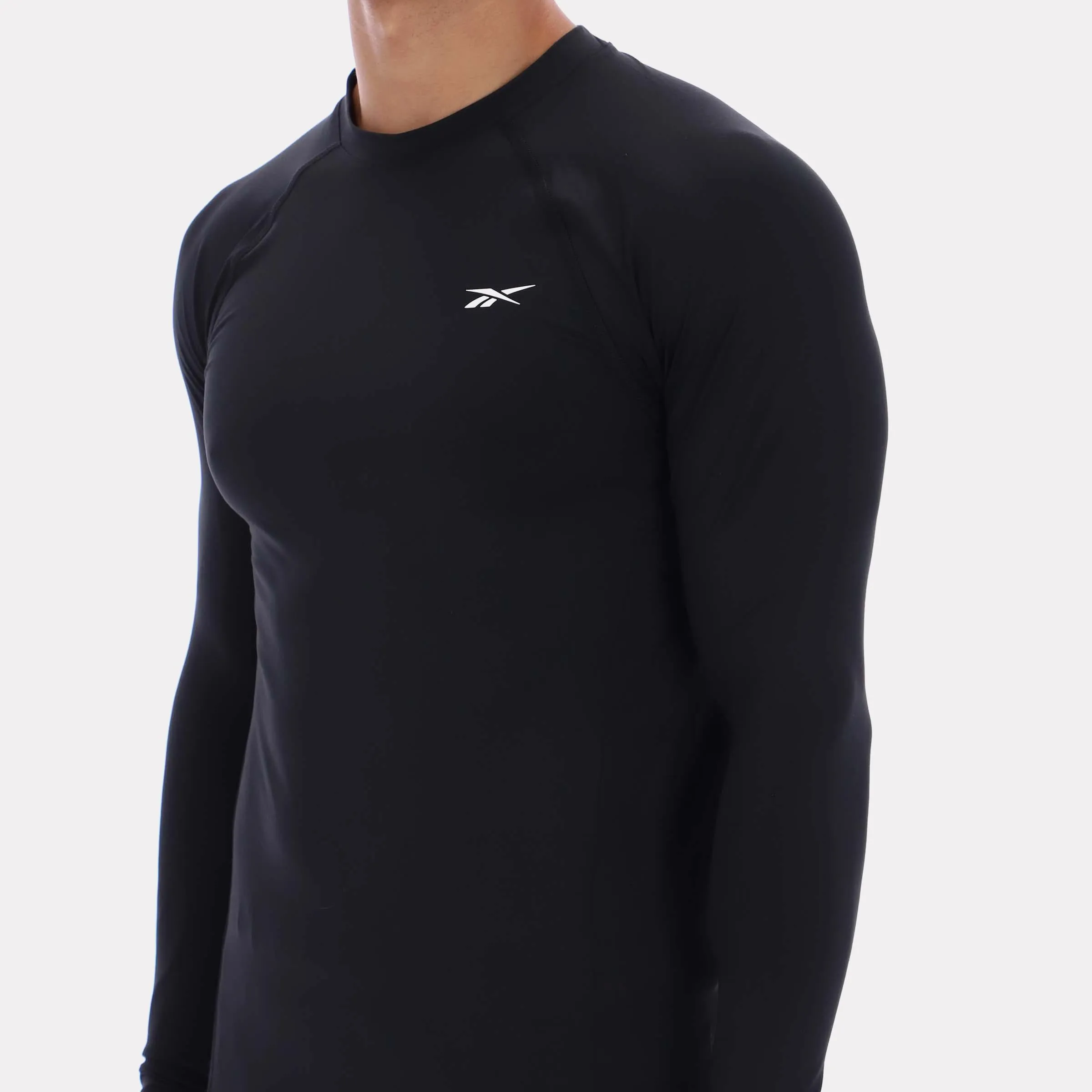 Reebok Apparel Men Performance Long Sleeve Tee BLACK sold by Reebok product image thumbnail 4