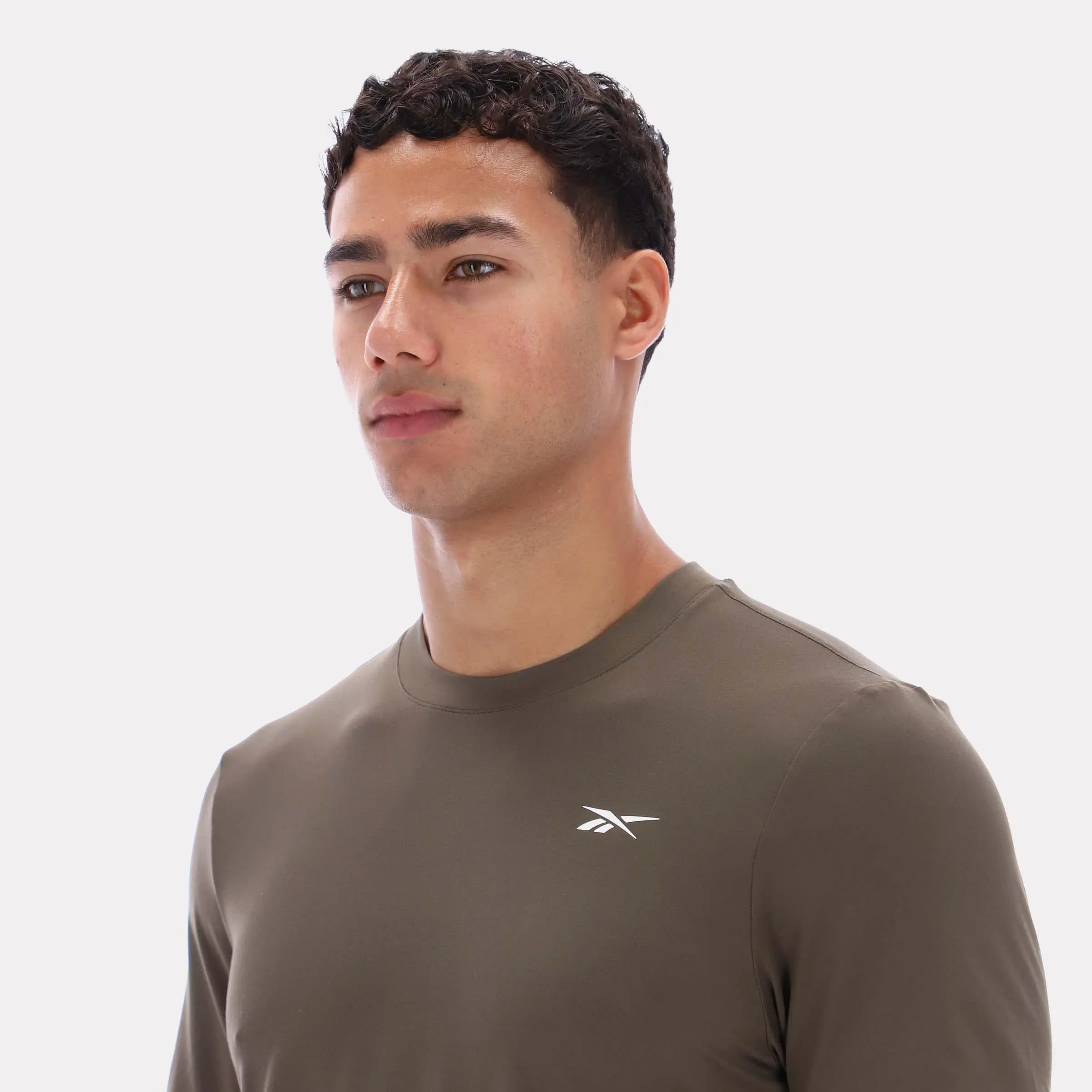 Reebok Apparel Men Core Move T-Shirt ARMY GREEN sold by Reebok product image thumbnail 3