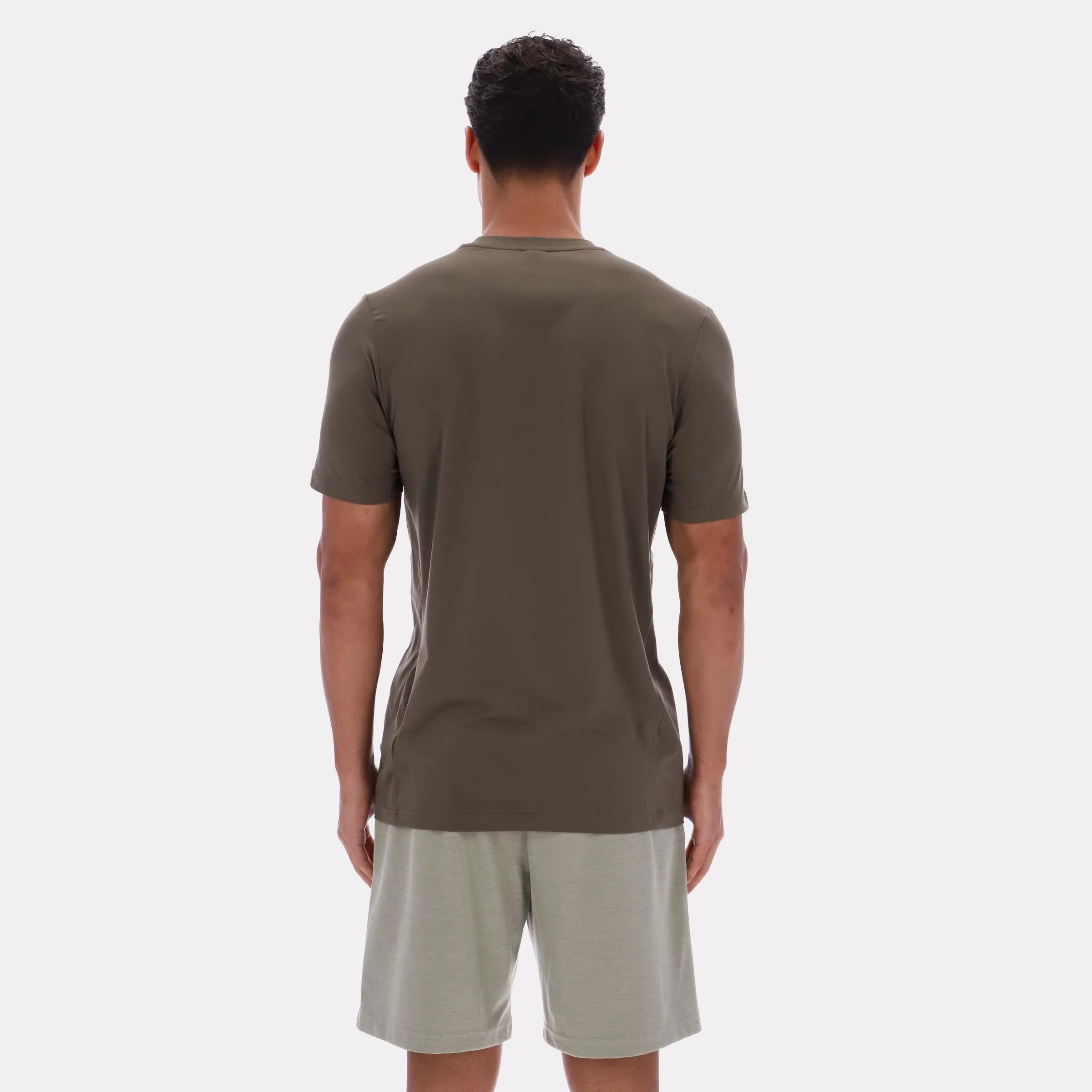 Reebok Apparel Men Core Move T-Shirt ARMY GREEN sold by Reebok product image thumbnail 2