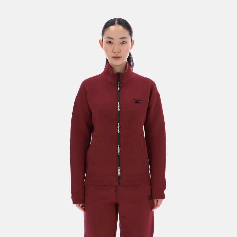 Reebok Apparel Women Scuba Track Jacket CLASSIC BURGUNDY made by Reebok