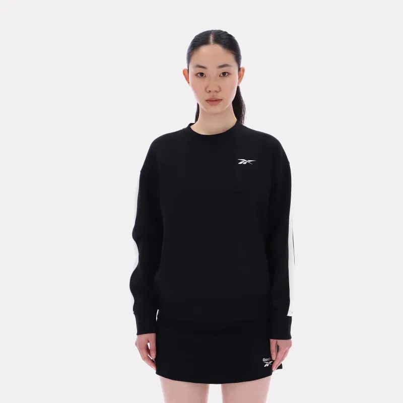 Reebok Apparel Women Core Crewneck Sweater BLACK made by Reebok