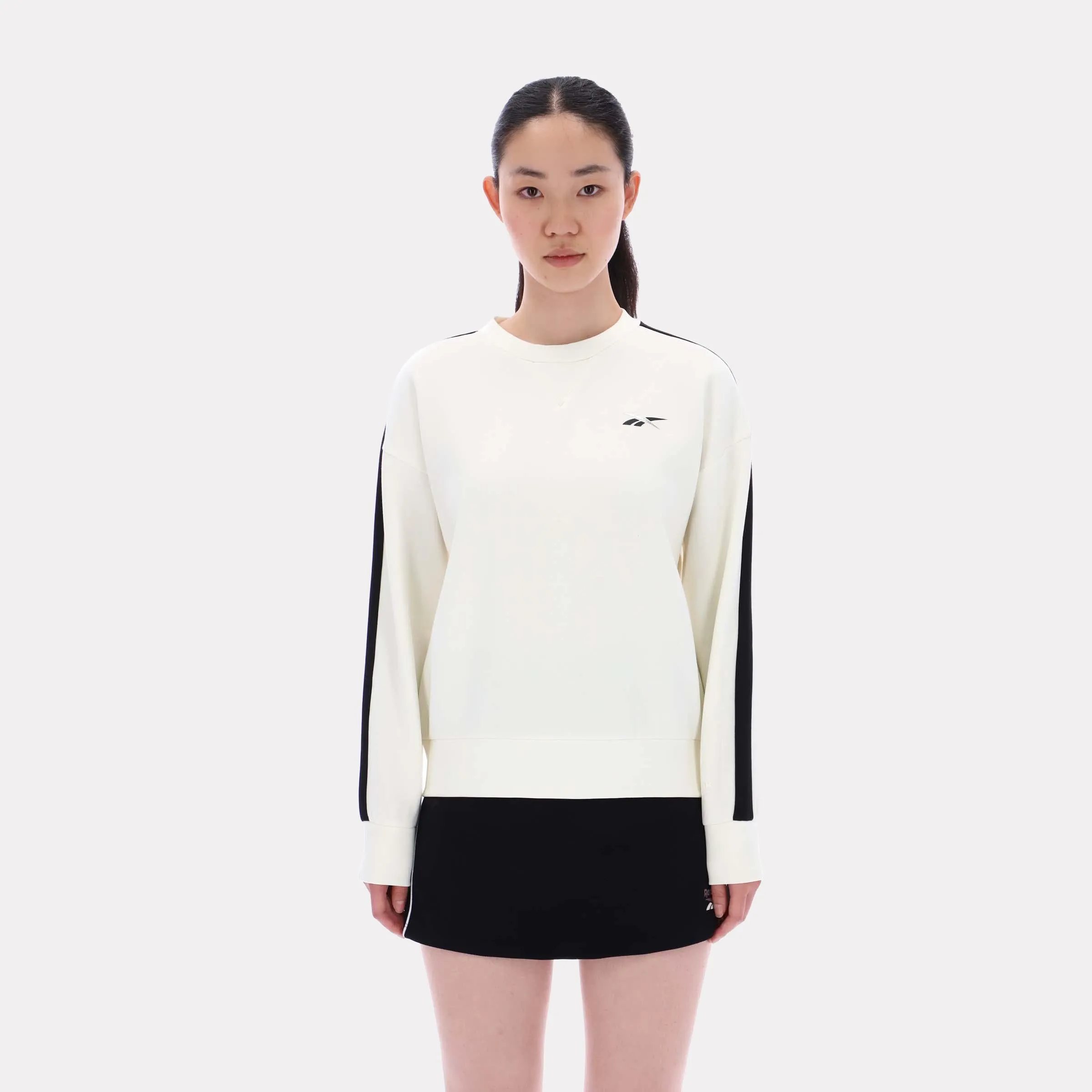 Reebok Apparel Women Core Crewneck Sweater CHALK sold by Reebok