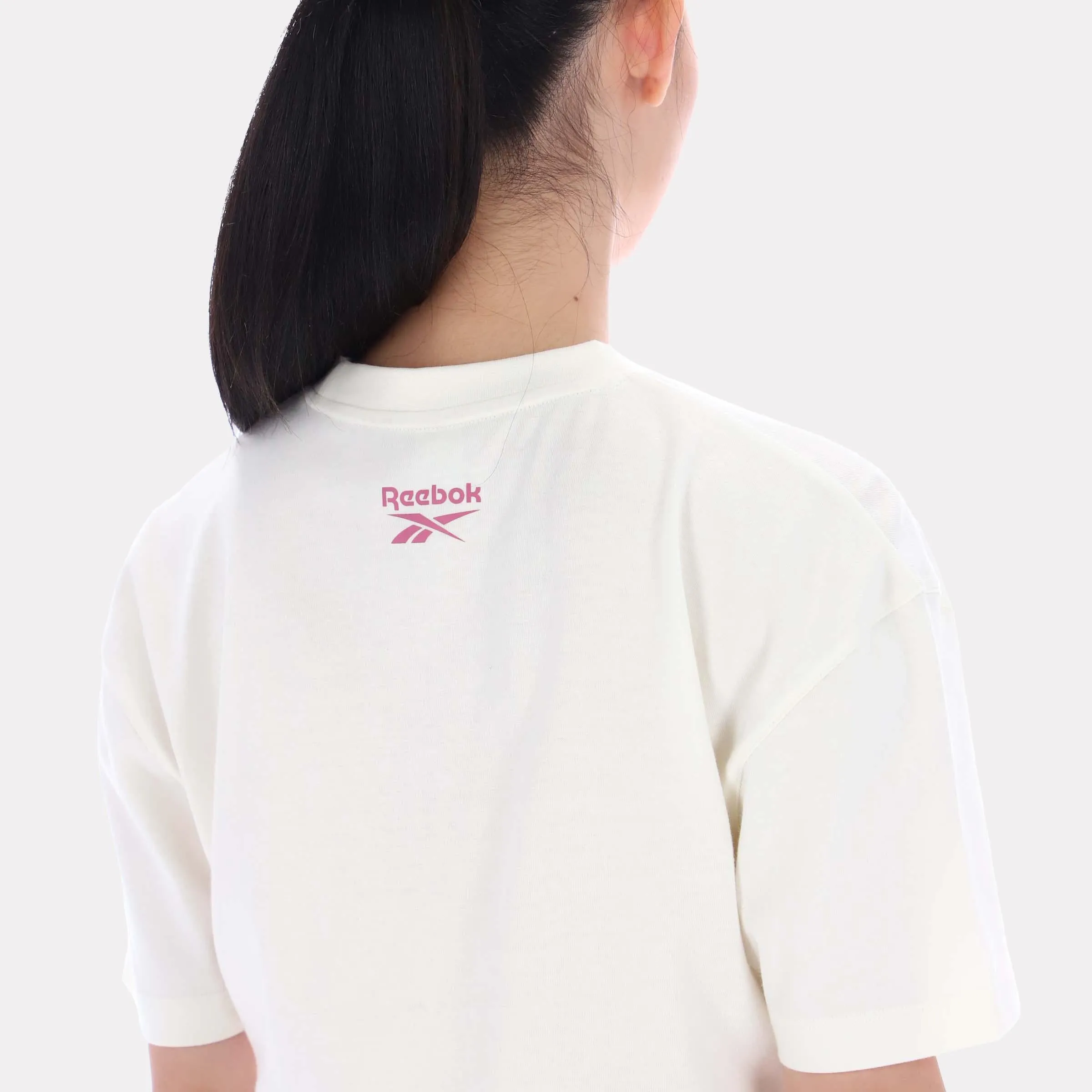 Reebok Apparel Women Varsity Logo Cropped T-Shirt VINTAGE CHALK sold by Reebok product image thumbnail 3