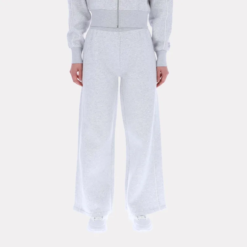 Reebok Apparel Women Off-Duty Wide-Leg Pants SILVER MARL sold by Reebok