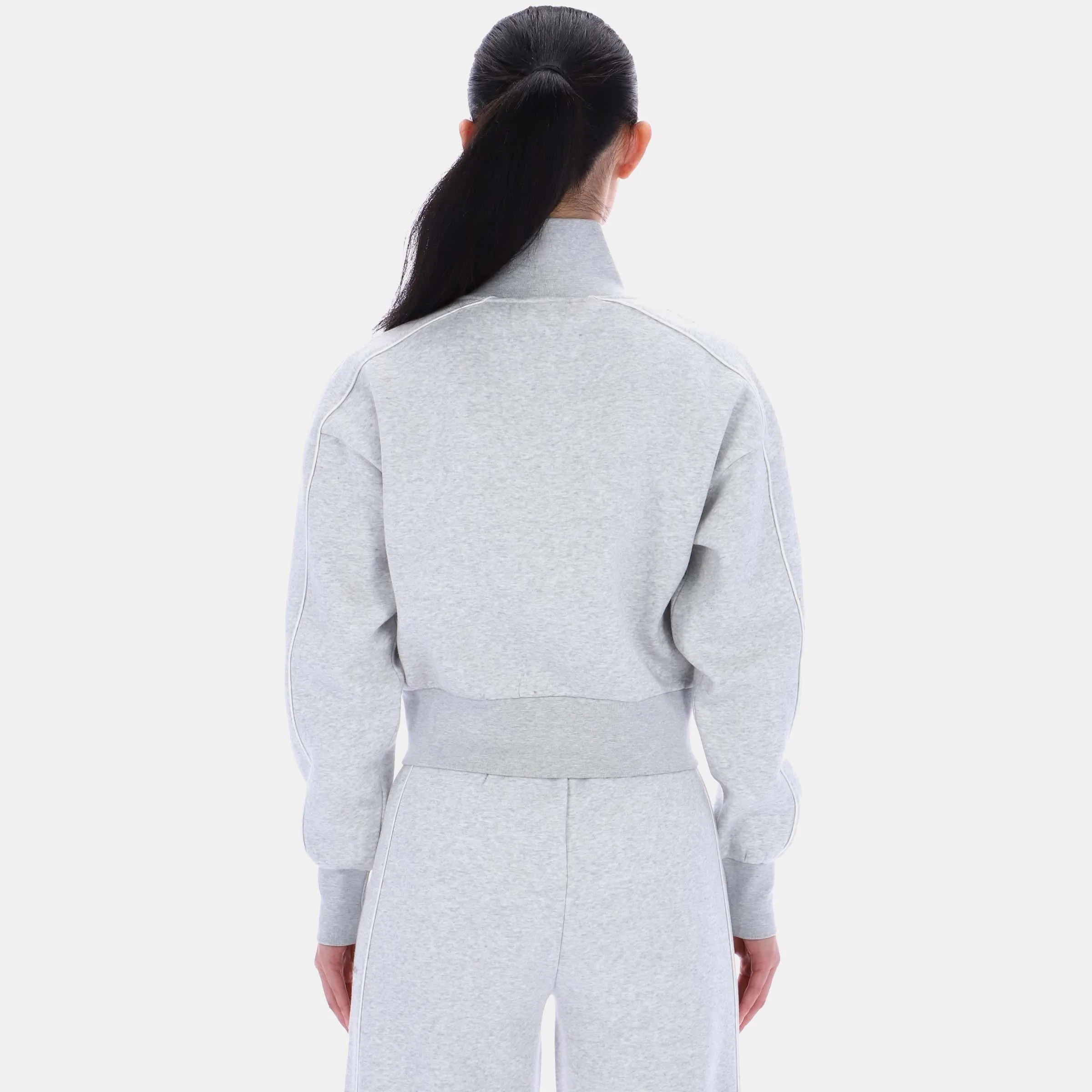 Reebok Apparel Women Off-Duty Cropped Jacket SILVER MARL sold by Reebok product image thumbnail 2